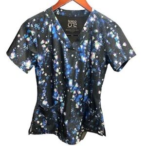 Barco One scrub top space galaxy
